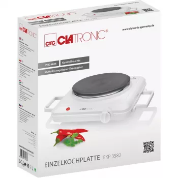 Stalinė elektrinė kaitlentė Clatronic EKP 3582, 1 zona, 1500 W
