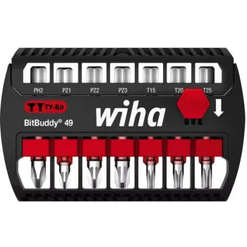 Bitų rinkinys Wiha BitBuddy TY 49 mm