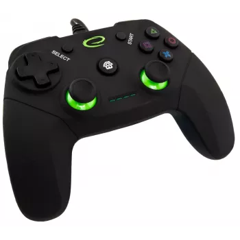 Žaidimų pultelis ESPERANZA EGG110K laidinis USB su vibracija, 12 mygtukų, 1,5 m laidas – PC ir PS3