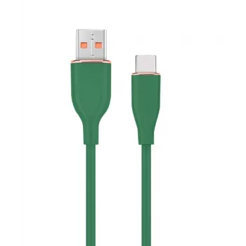 USB-C įkrovimo ir duomenų kabelis, 1,5 m, žalias