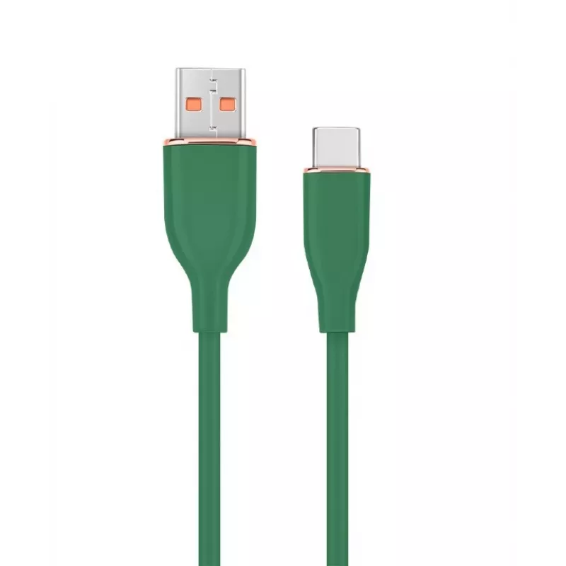 USB-C įkrovimo ir duomenų kabelis, 1,5 m, žalias