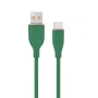 USB-C įkrovimo ir duomenų kabelis, 1,5 m, žalias