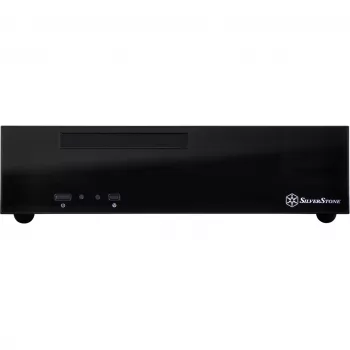 SilverStone MILO ML09 - Stalinis - Mini-ITX - be maitinimo bloko (SFX12V) - Juoda - USB/Audio (SST-ML09B)