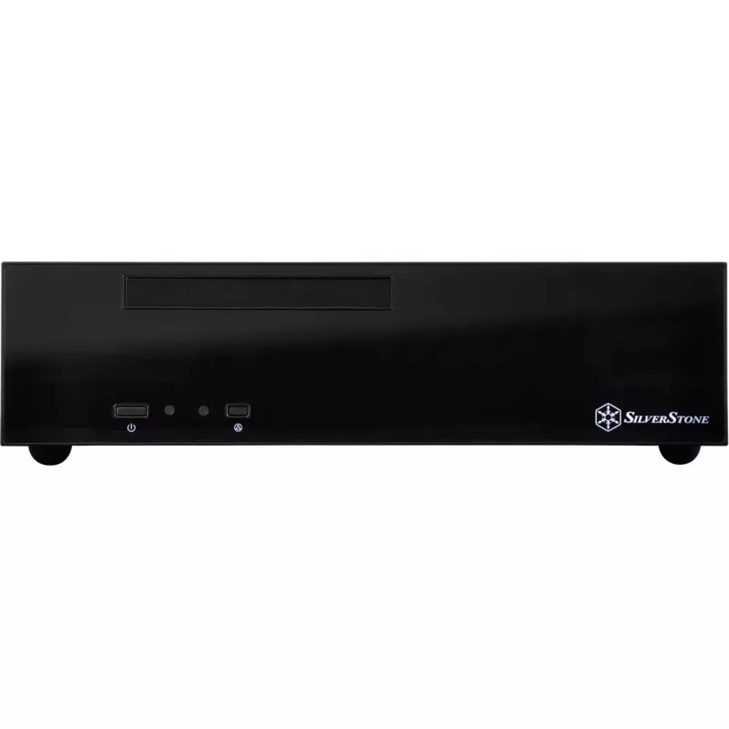 SilverStone MILO ML09 - Stalinis - Mini-ITX - be maitinimo bloko (SFX12V) - Juoda - USB/Audio (SST-ML09B)