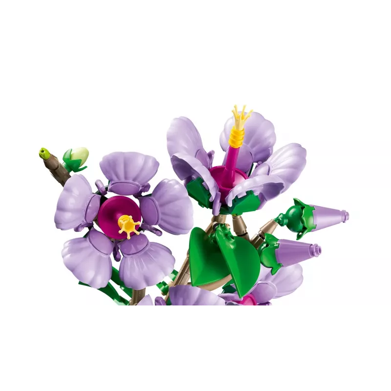 LEGO botanikos konstravimo rinkinys Hibiscus Flower 10372 – 660 dalių, demonstracinis modelis, 250×360×130 mm