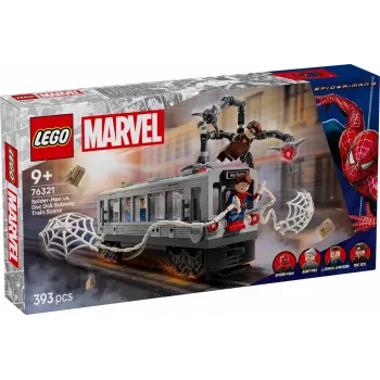 Konstruktorius LEGO Marvel Super Heroes 76321 Spider-Man Doc Ock Subway Showdown, 393 dalys, 4 minifigūrėlės, amžius 9+