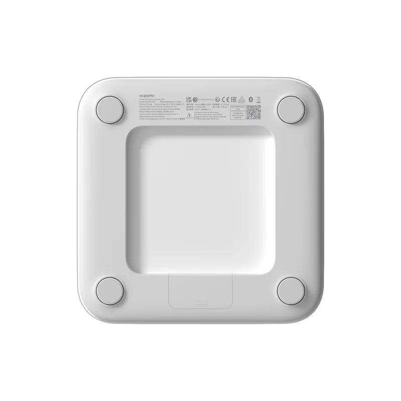 Elektroninės asmeninės svarstyklės Xiaomi Smart Scale S200 — maks. 150 kg, tikslumas 50 g, 280×280×24,5 mm, baltos