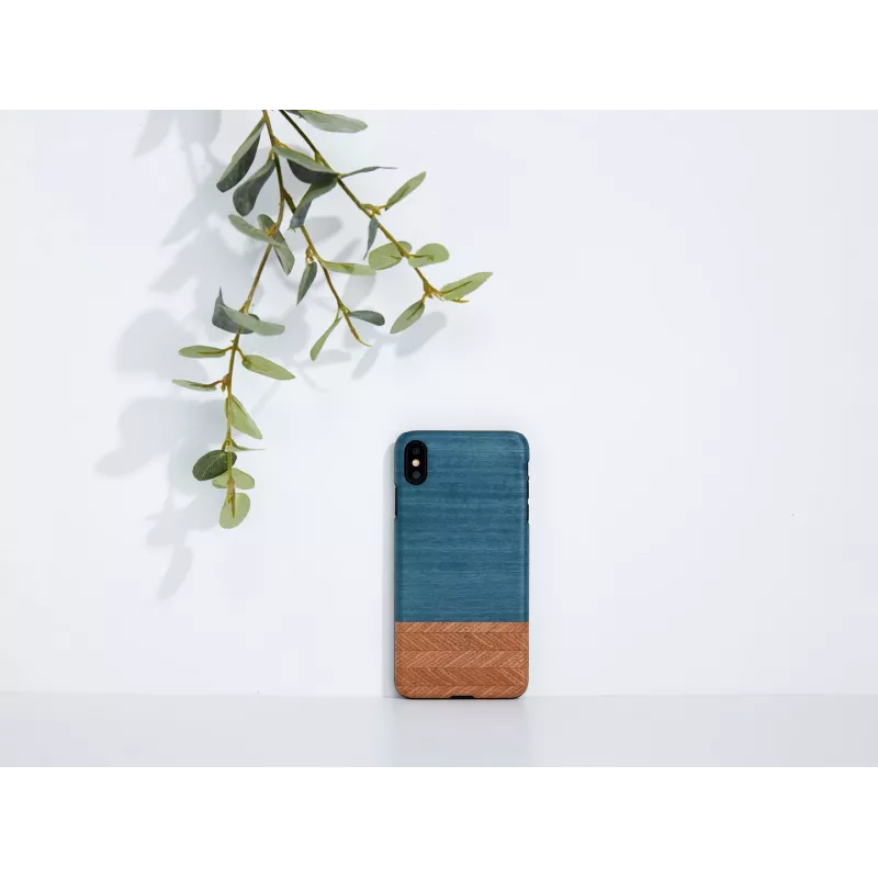man and wood išmaniojo telefono dėklas iPhone X/XS — džinsinė juoda