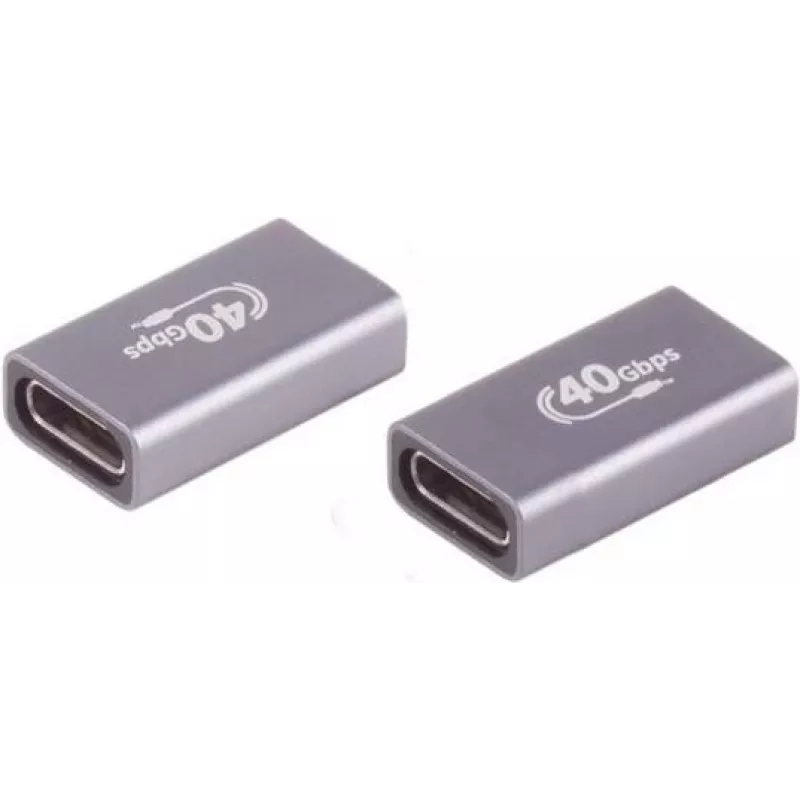 USB-C jungtis ShiverPeaks 13-60003 40 Gbps metalinis korpusas, vienpusė duomenų/įkrovimo jungtis
