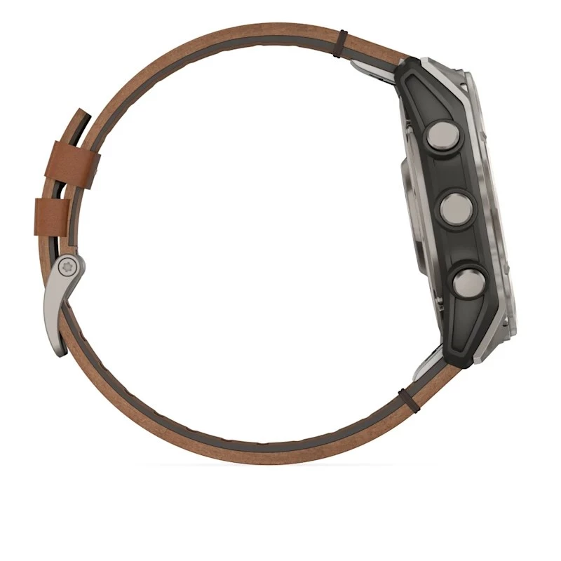 Garmin Fenix 8 3,56 cm (1.4) AMOLED 51 mm Skaitmeninis 454 x 454 pikselių Jutiklinis ekranas Titaninis Wi-Fi GPS (palydovinis)