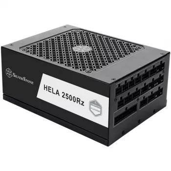 HELA 2500R, PC maitinimo blokas juodas, 4x 12 kontaktų didelės galios GPU, 7x PCIe, kabelių valdymas, 2500 vatų