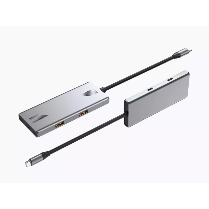 Gembird USB šakotuvas, 4 prievadų, USB 3.2 Gen 2 Type-C, su 4x Type-A ir Type-C prievadais