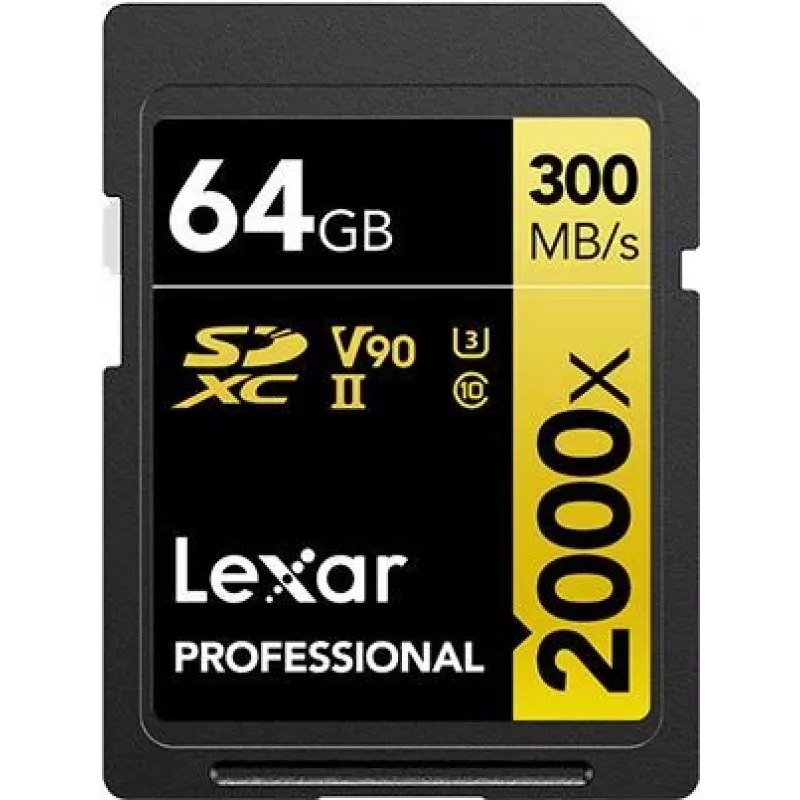 Lexar Professional 2000x 64 GB SDHC UHS-II Klasse 10 (LSD2000064G-BNNNG)