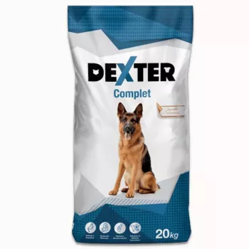 Sausas šunų ėdalas HURTOWNIA KARM Dexter Complete stambioms veislėms 20 kg, mėsos skonio, baltymų 21,5%, riebalų 7,5%