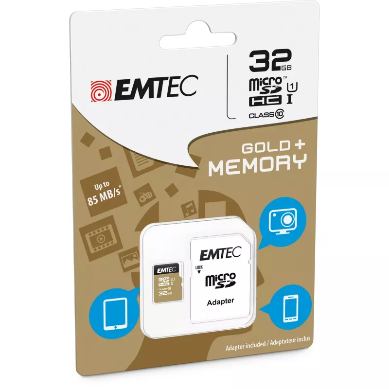 Emtec „Flash“ atmintis 32 GB MicroSDHC Class10 ECMSDM32GHC10GP