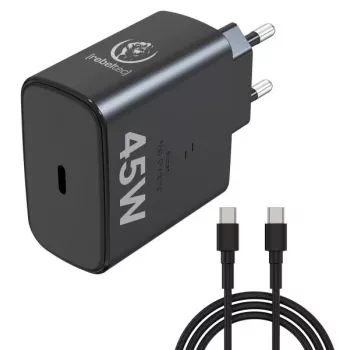 Rebeltec Fast Charger USB-C RBLAKT00026 45W nešiojamiesiems kompiuteriams ir telefonams