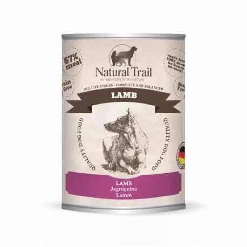 NATURAL TRAIL Dog with Lamb 800g