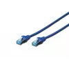 Tinklo kabelis Digitus CAT 5e SF/UTP komutacinis kabelis RJ45 Cat5e 1m mėlynas