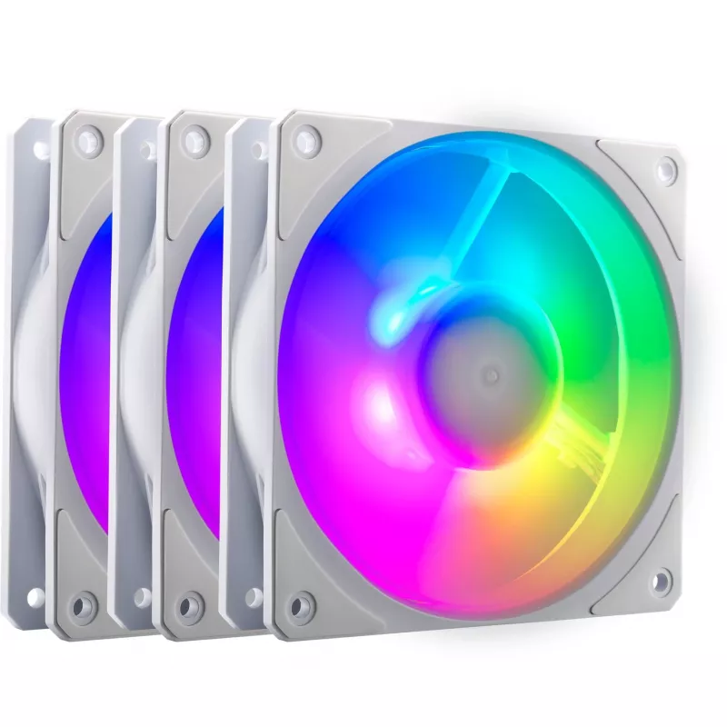 COOLER MASTER Mobius 120P ARGB 120mm baltas 3 vnt. rinkinys