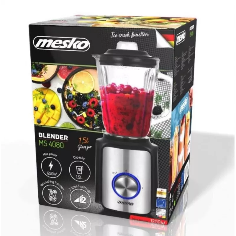 Mesko MS 4080 blenderis 1,5 L stalinis blenderis