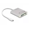 Kortelių skaitytuvas DeLOCK 91005 USB 3.2 Gen 1 Type-C pilkas CF MMC MicroSD