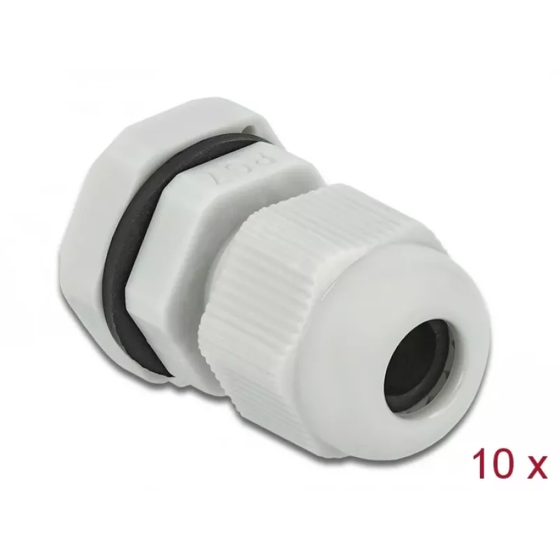 Kabelio sandariklis DeLOCK 60193 Pilkas Plastikinis 10 vnt.