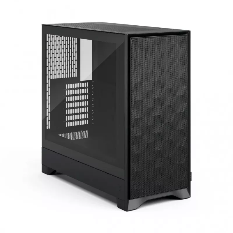 Kompiuterio korpusas Fractal Design Pop 2 Air Juoda TG Midi Tower — ATX, 3x 120 mm priekiniai ventiliatoriai, palaiko 2,5 colio ir 3,5 colio diskus