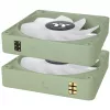 Thermaltake CT140 EX Reverse ARGB 140mm ventiliatorius, 3 vnt. rinkinys - Matcha Green
