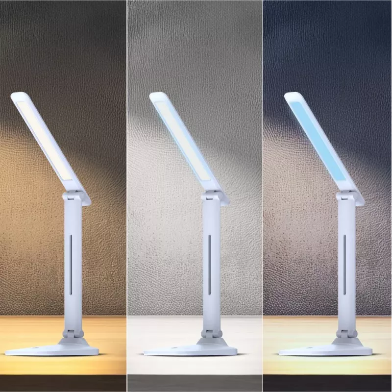 Stalinė lempa Hawk HW-LAMP01 balta LED reguliuojamo ryškumo, reguliuojama rankena