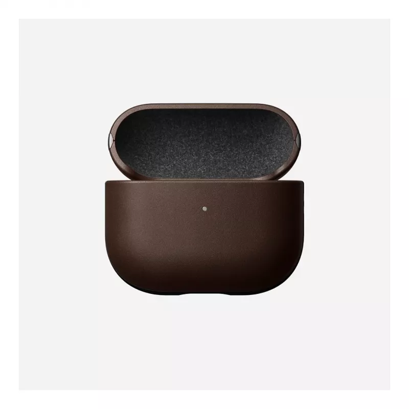 Odinis AirPods dėklas Nomad V3 Rustic Brown — apsauginis odinis dangtelis AirPods įkrovimo dėklui