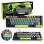 Mechaninė klaviatūra MEDIA-TECH MT1260 Red Core MX60, 60 % formos koeficientas, CHERRY MX Red jungikliai, RGB apšvietimas, USB, žalia