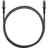Goobay USB-C laidas su pintu apvalkalu, USB4, 240 W, 40 Gbit/s, Power Delivery, 1,5 m (1,50 m, USB 4.0, 240 W), USB laidas