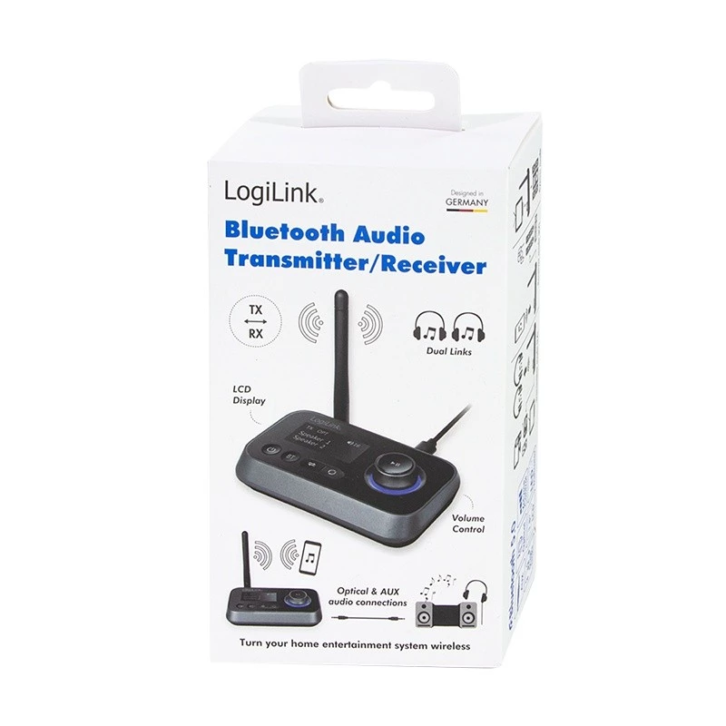 LogiLink BT0062 Bluetooth garso siųstuvas-imtuvas BT 5.0 10 m nuotolis
