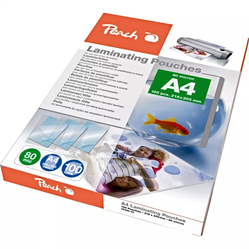 Peach PP580-02 laminavimo plėvelės 100 vnt.
