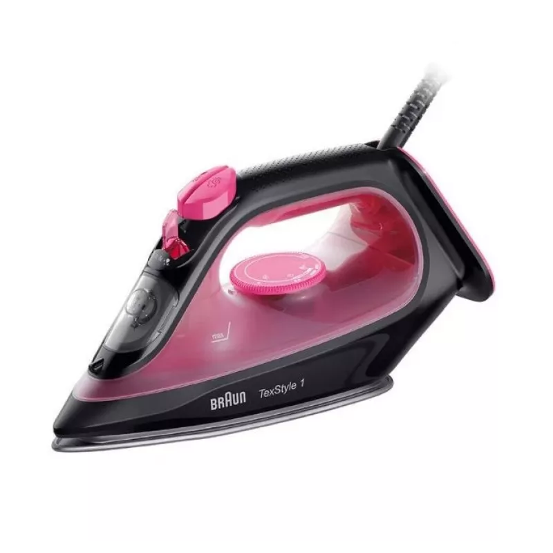 Braun TexStyle 1 sausas ir garinis lygintuvas Keraminis padas 2000 W Juoda, Violetinė