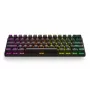 Mechaninė žaidimų klaviatūra STEELSERIES Apex Pro Mini Wireless — 60% formos koeficientas, USB + RF belaidis + Bluetooth, QWERTY US, Juoda