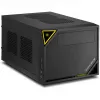 PC korpusas Sharkoon SHARK ZONE C10 Mini-ITX, juoda, geltona
