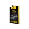 USB-C nešiojamojo kompiuterio dokas GEMBIRD A-CM-COMBO2-01 — USB 3.2 Gen 1 Type-C, 3× USB-A, 1× HDMI, pilkas