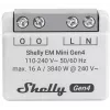 Išmanioji relė „Shelly Relay EM Mini Gen4“ 1 kanalo „Wi‑Fi“, „Matter“, „Zigbee“, „Bluetooth“ 8 A, 110–240 V, energijos matuoklis