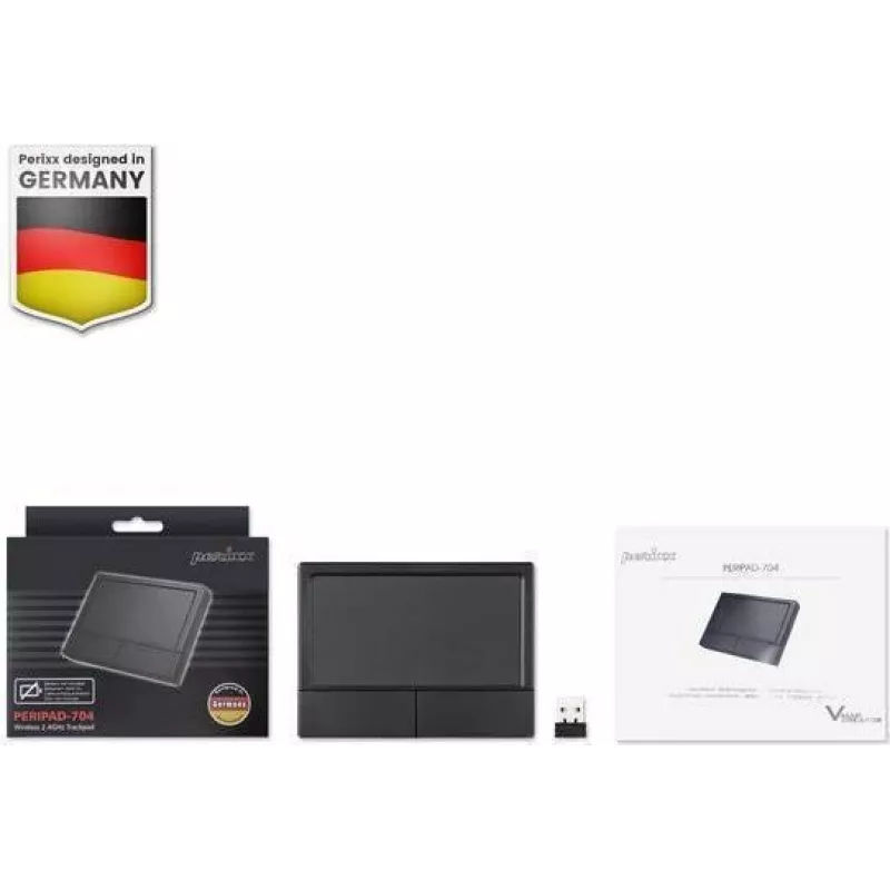 Perixx 11634 - Juoda - Windows 10, Windows 7, Windows 8 - 120 mm - 90 mm - 18,8 mm - 110 g (PERIPAD-704)