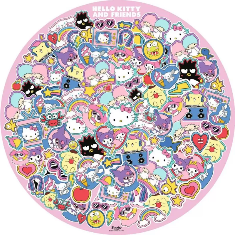 Dėlionė Ravensburger Hello Kitty ir draugai — 500 dalių, apvali