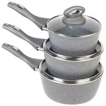 Puodų rinkinys Salter BW02986G1EU7 — 3 dalių puodai 16 cm, 18 cm, 20 cm