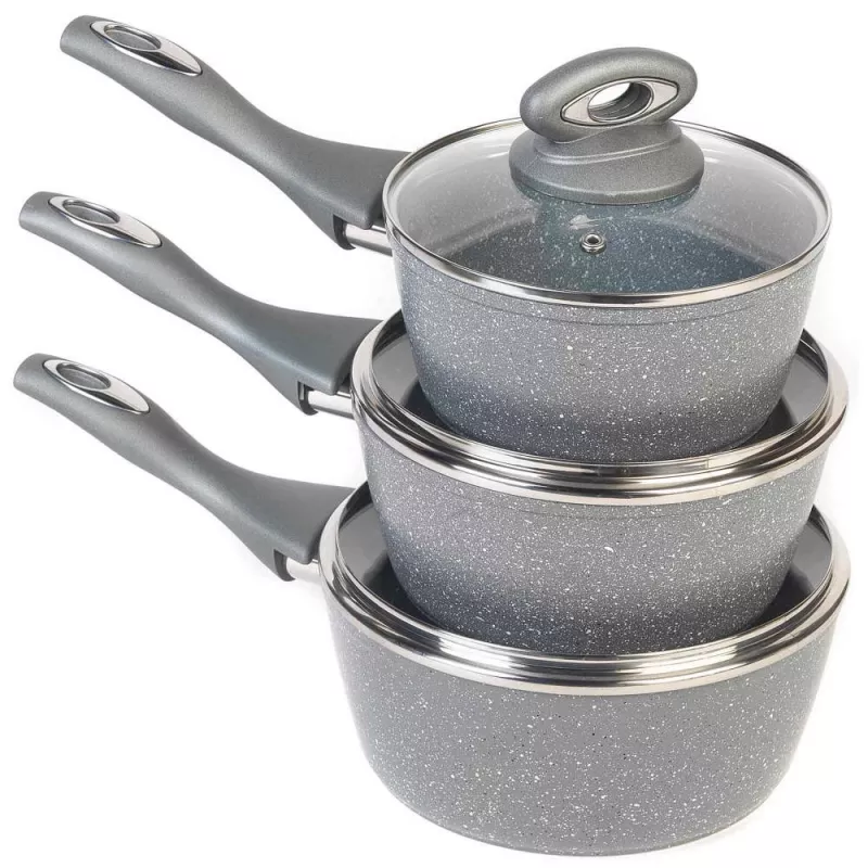 Puodų rinkinys Salter BW02986G1EU7 — 3 dalių puodai 16 cm, 18 cm, 20 cm