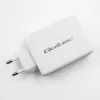 Įkroviklis QOLTEC 100W GaN USB-C Dual PD 5–20V 1,5–5A, 2×USB-C