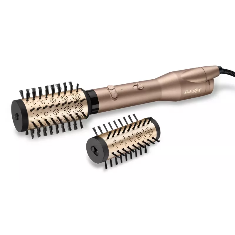 Plaukų džiovintuvas ir garbanojimo šepetys Babyliss AS952E, auksinis