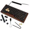 Sharkoon 100068081 klaviatūra namams USB QWERTZ vokiška juoda medžio 75%