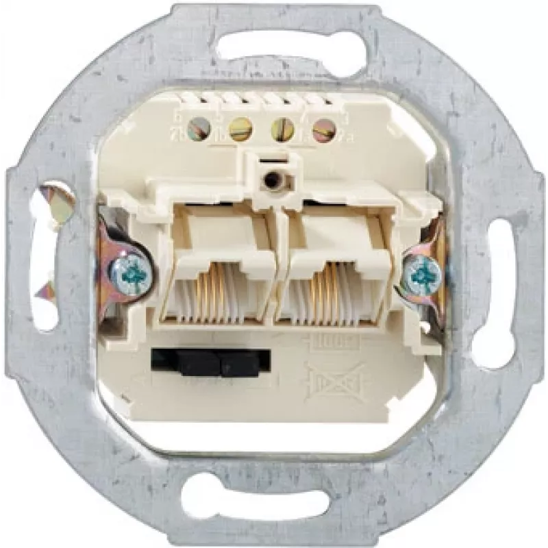 RJ-45 kištukinis lizdas Rutenbeck 13010440 Baltas