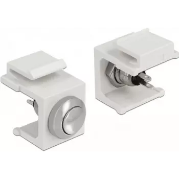 Laido jungtis DELOCK 86401 Keystone nerūdijantis plienas / balta, 24 V, 16.3×19.8×22.3 mm