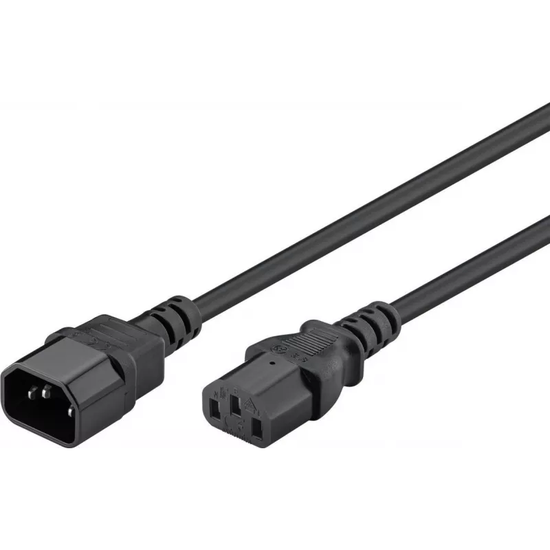 Goobay IEC prietaiso ilgintuvas, 1,8 m, juodas (59570)