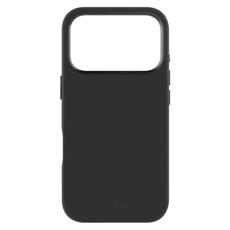 Fixed galinis dangtelis for Apple iPhone 17 Pro, liquid silicon, Juoda, MagFlow